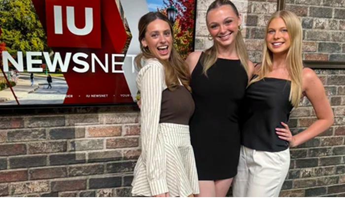 Josie with IU NewsNet colleagues